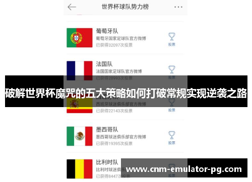 破解世界杯魔咒的五大策略如何打破常规实现逆袭之路
