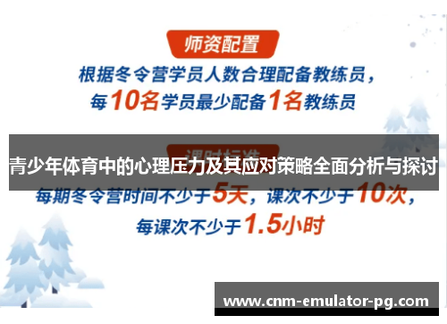 青少年体育中的心理压力及其应对策略全面分析与探讨